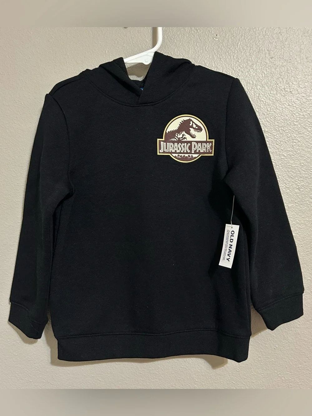 NEW Old Navy Jurassic Park Black Pullover Hoodie Sweater Toddler Boy’s Size 5T